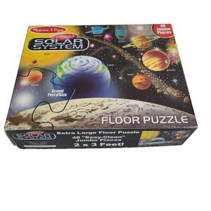 Melissa and Doug Solar System Floor Puzzle 48 Jumbo Pieces 24" x 36" Box